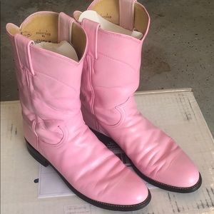 Baby Pink Justin Boots